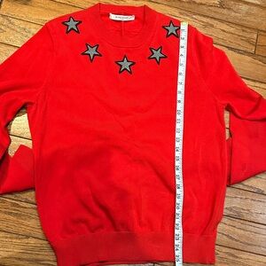Givenchy Red Sweater with Star Accents large
